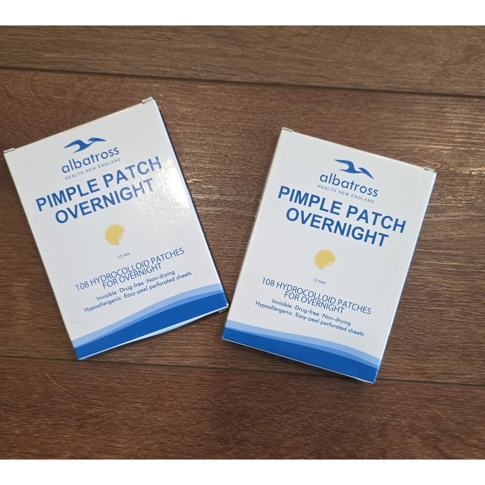 2 pk Overnight Acne Pimple Patches 108 Count Hydrocolloid Stickers for Blemishes